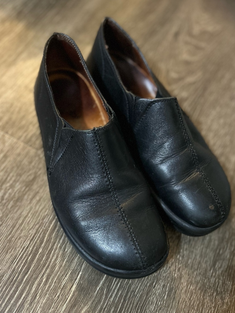 Footprints by Birkenstock Cambria Leather Slip-On Shoes Womens Size 7-7.5 | 38